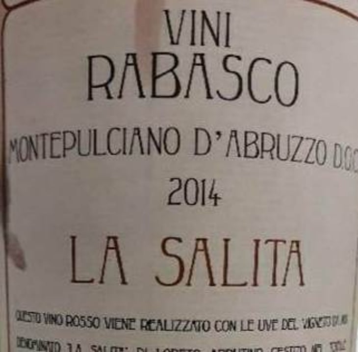 La Salita Rosso - Azienda Agricola Rabasco - iole-rabasco -2014