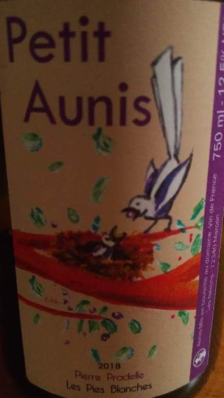 Petit Aunis 2018 2018 - Domaine des Pies Blanches - pierre-pradelle 