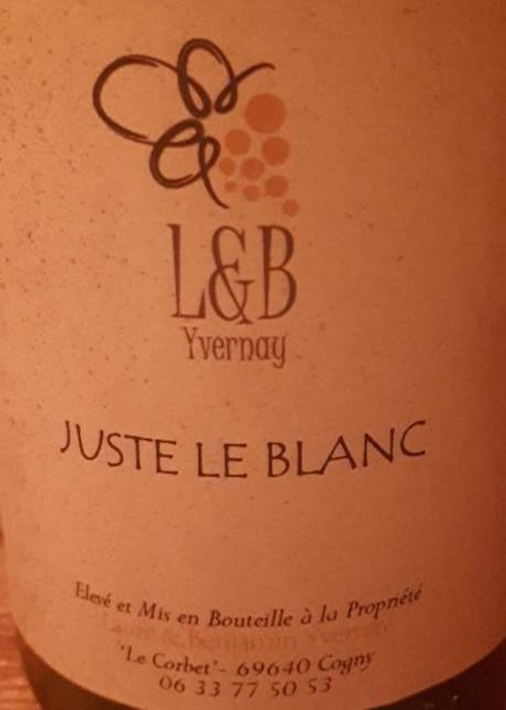 Juste le Blanc (old label) - L&B Yvernay - laure-benjamin-yvernay 