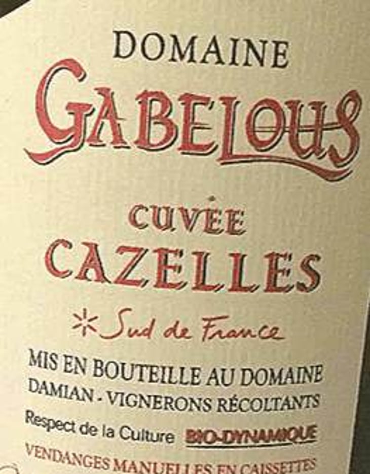 Cuvée Cazelles - Domaine Gabelous - yoann-gisele-damian 