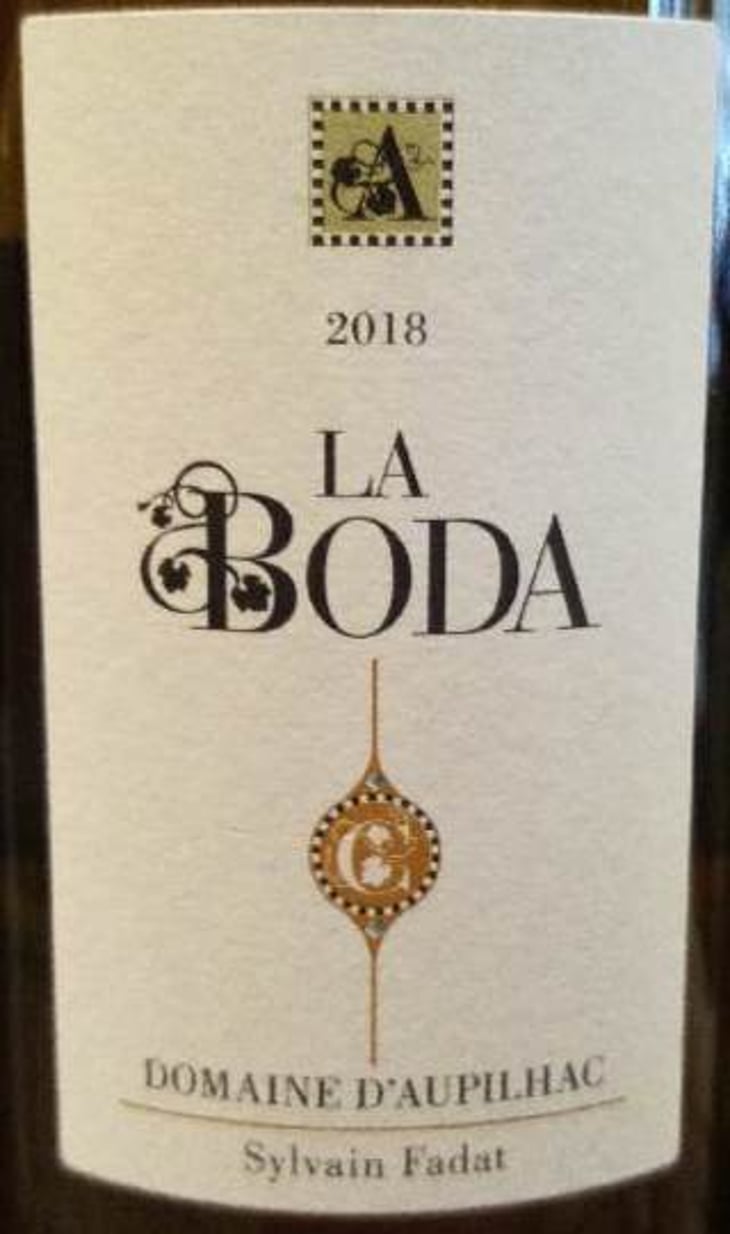 La Boda (blanc) - Domaine d'Aupilhac - desiree-sylvain-fadat -2018