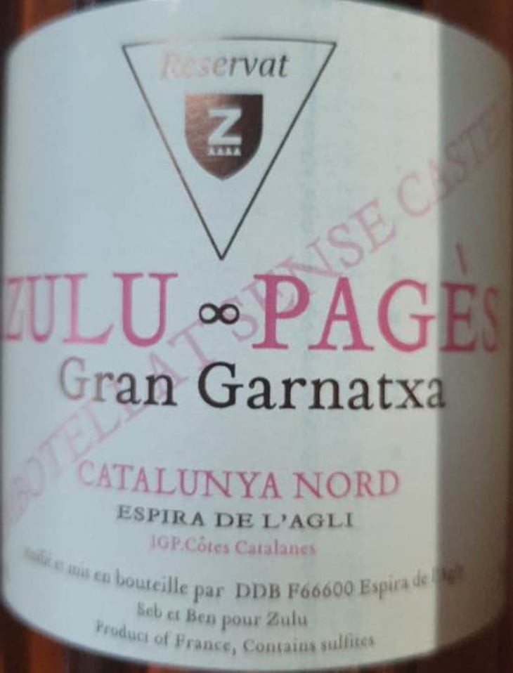 Gran Garnatxa - La Recerca / Zulu Wine - jessica-albero-laurent-pujol 