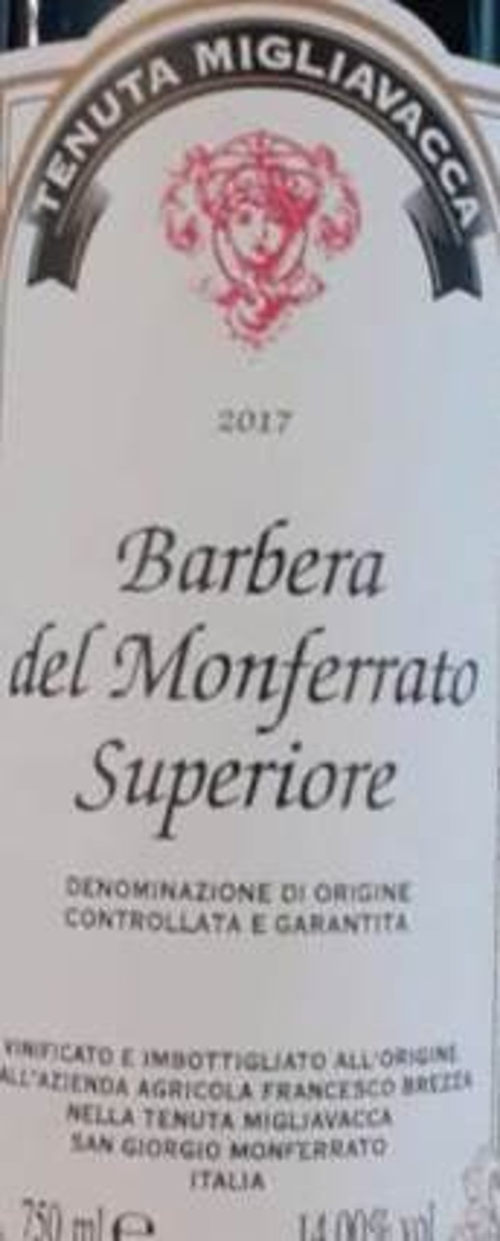 Barbera del Monferrato Superiore - Tenuta Migliavacca - francesco-brezza 