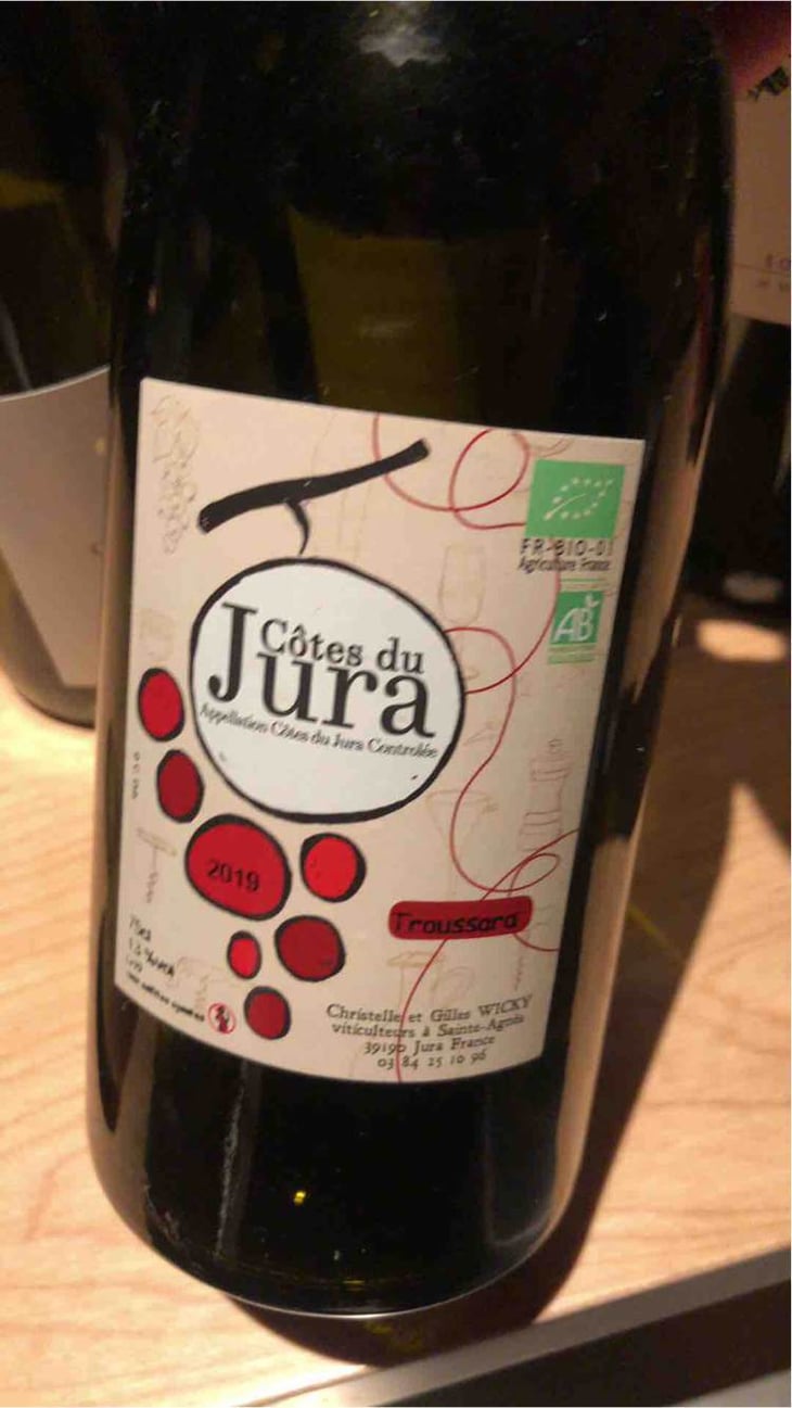 Cotes du Jura Troussard - Gilles Wicky - christelle-gilles-wicky 