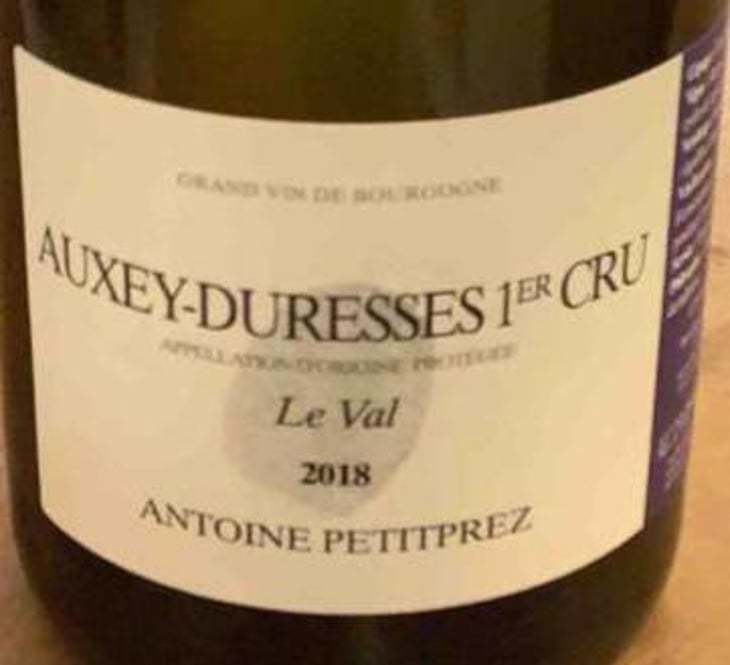 Auxey-Duresses 1er Cru Le Val - Uliz - antoine-petitprez -2018
