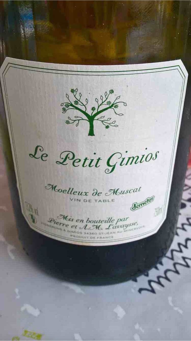 Le Petit Gimios Moelleux de Muscat - Le Petit Domaine de Gimios - anne-marie-lavaysse 