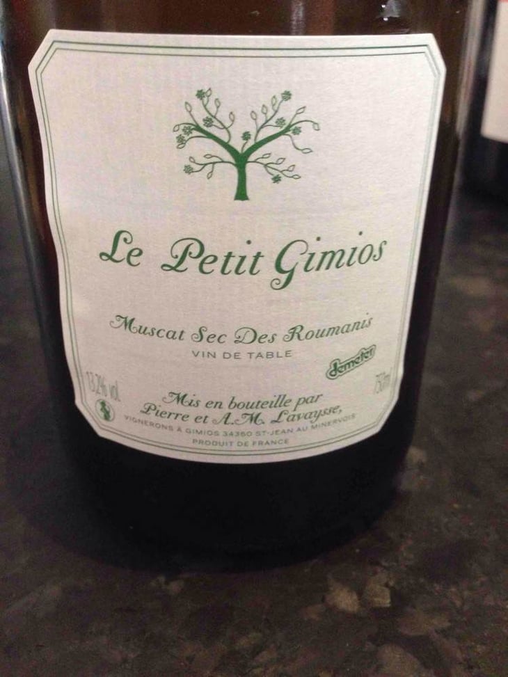 Muscat Sec Des Roumanis - Le Petit Domaine de Gimios - anne-marie-lavaysse 