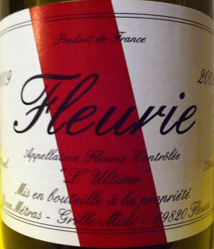 Fleurie L'Ultime - Domaine Métras - yvon-metras 