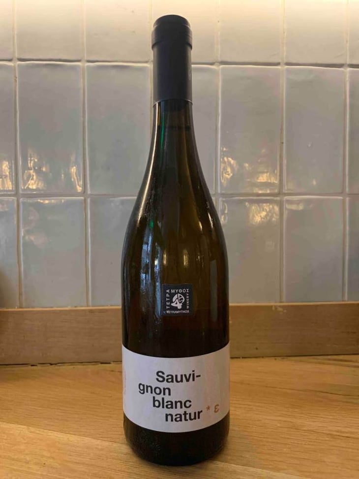 Sauvignon Blanc Natur - Tetramythos Winery - Τετράμυθος - panos-papayiannopoulos-aristos-spanos-eustatius-spanos 
