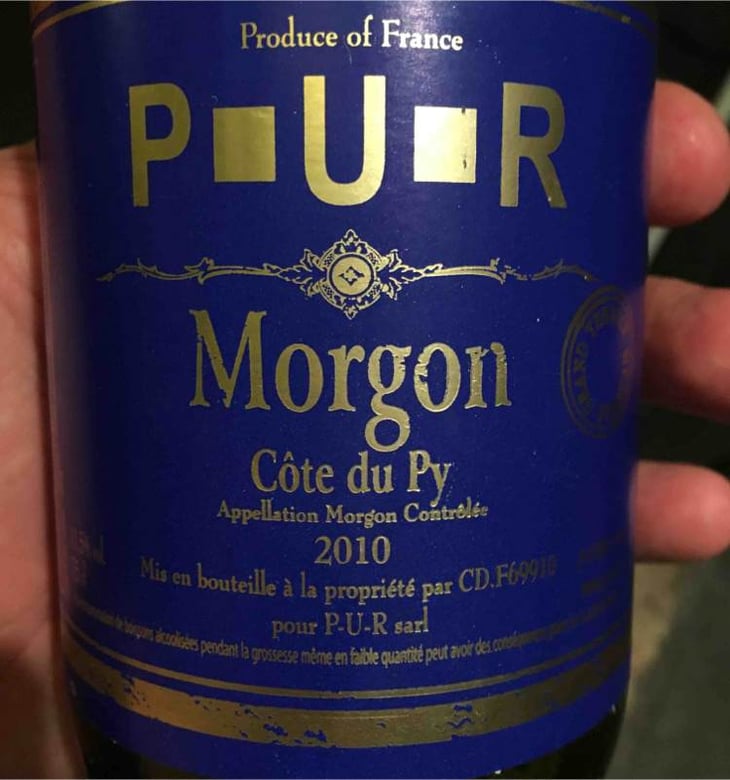 Morgon Côté du Py - P-U-R (Production Unique Rebelle) - florian-looze 