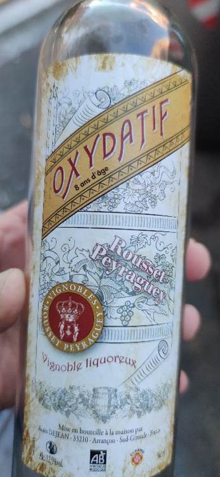 Oxydatif 8 ans d'âge - Rousset-Peyraguey - alain-dejean -2010