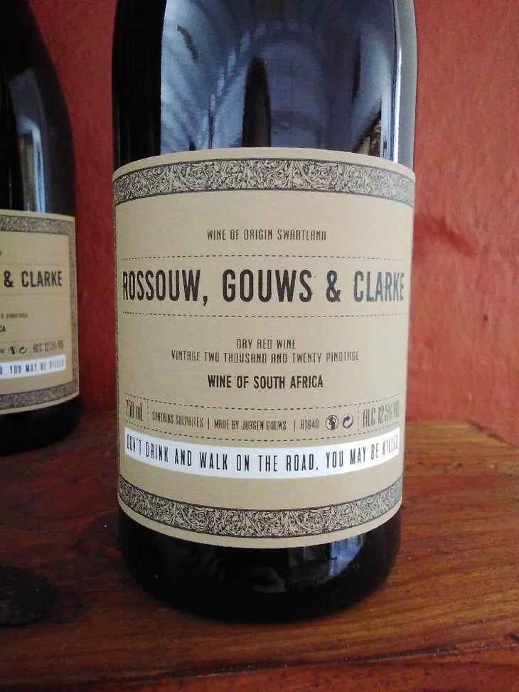 Rossouw, Gouws, & Clarke Dry Red - Intellego Wines - jurgen-gouws 