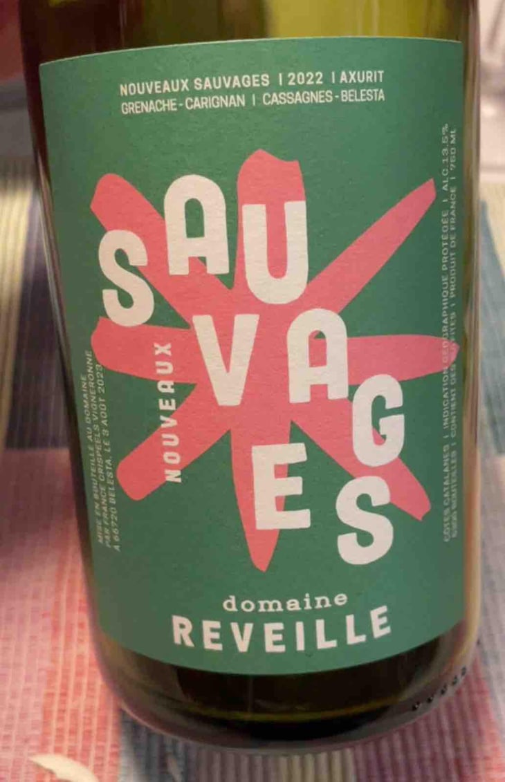 Nouveaux Sauvages Axurit - Vignoble Réveille - france-crispeels -2022