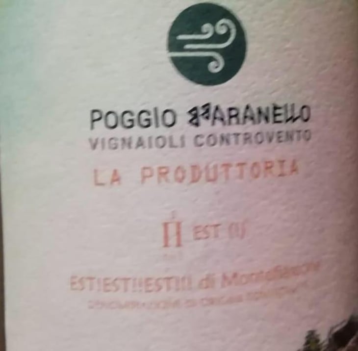 La Produttoria. Est! Est! Est!!! di Montefiascone - Poggio Bbaranèllo - Vignaioli Controvento - silvia-pragliola-lisa-gentili -2023