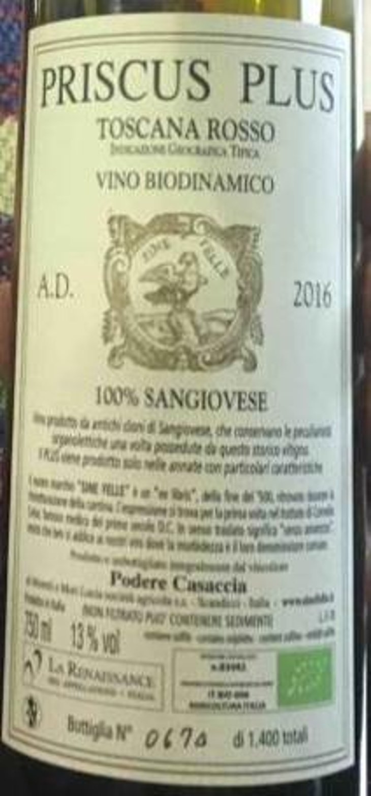 Priscus Plus - Podere Casaccia Sine Felle - roberto-moretti 