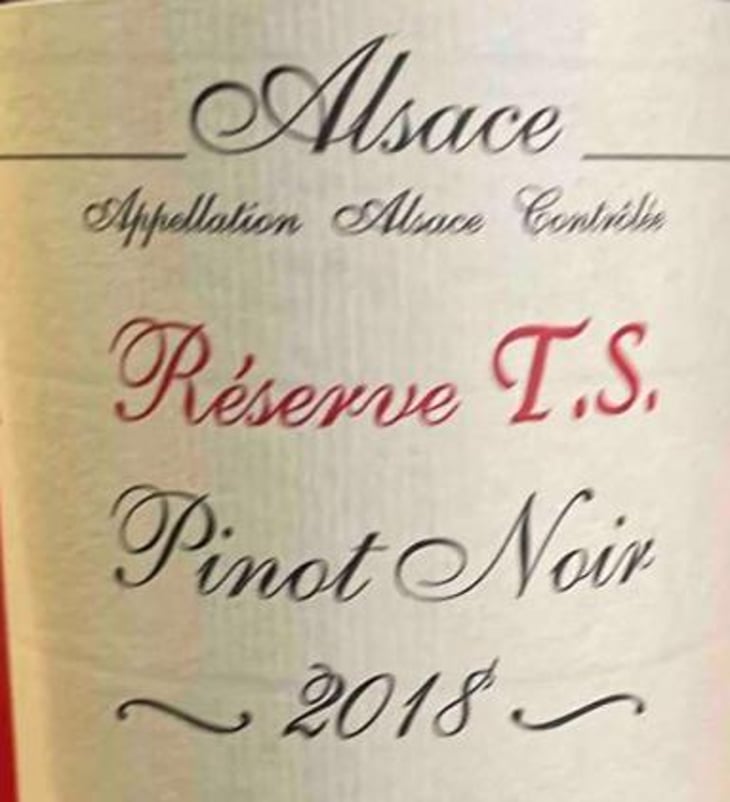 Réserve T.S. Pinot Noir - Gérard Schueller & Fils - bruno-schueller -2018
