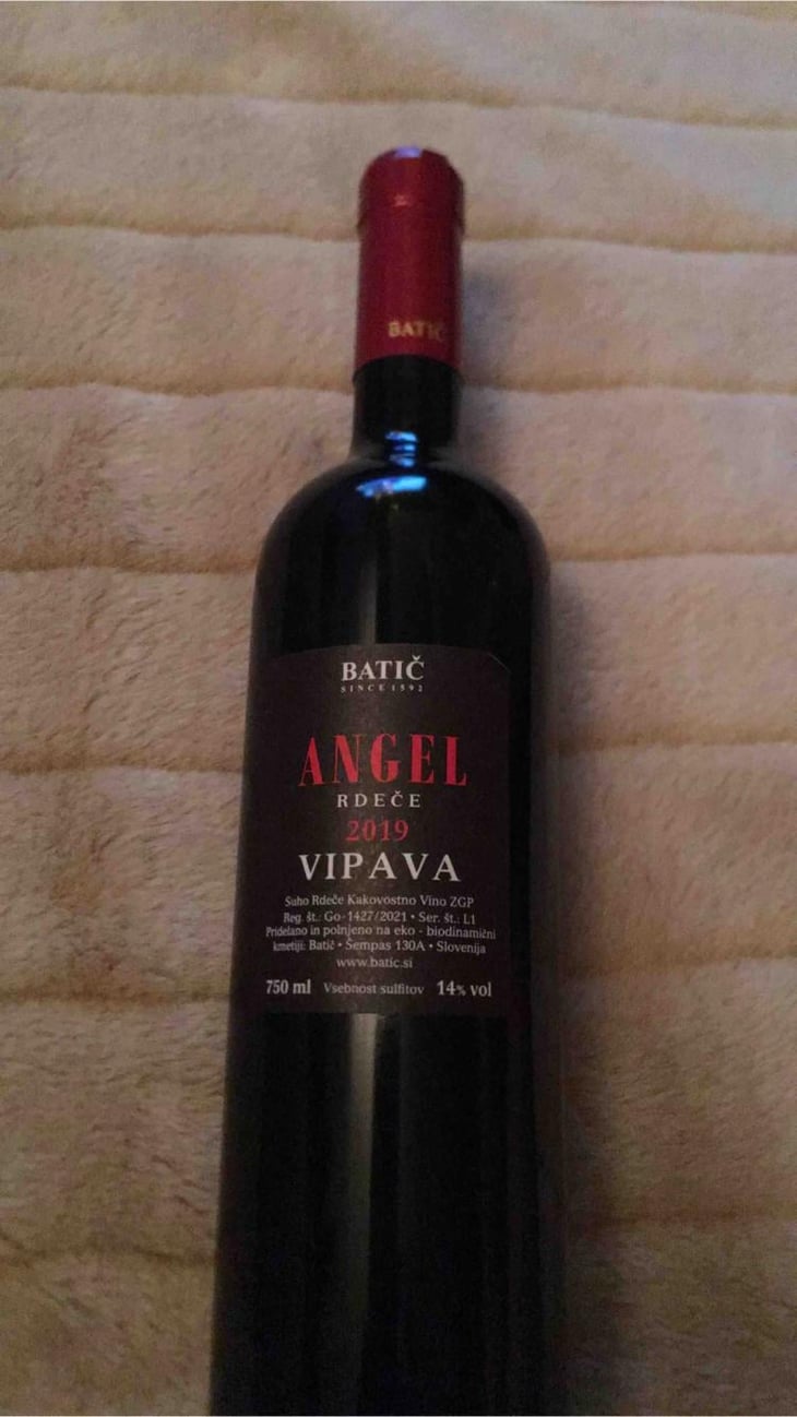 Angel Rdece 2019 - Batič Winery - miha-batic -2019