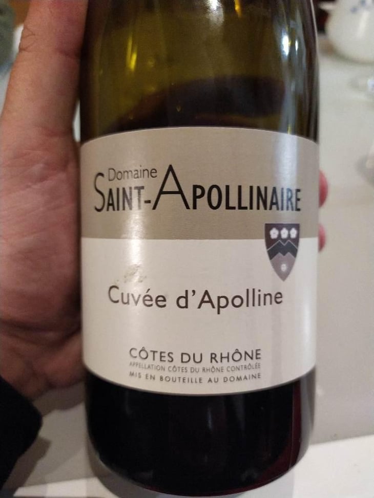 Cuvée D'Apolline - Domaine Saint-Apollinaire - elodie-daumas 