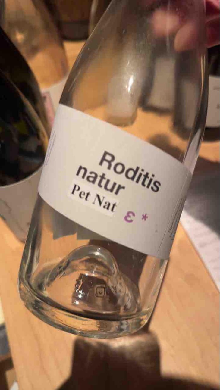 Roditis Natur Pet Nat - Tetramythos Winery - Τετράμυθος - panos-papayiannopoulos-aristos-spanos-eustatius-spanos -2021