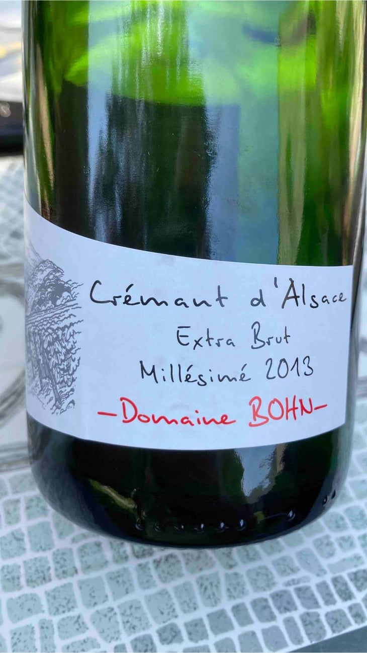 Crémant d'Alsace Millésimé Extra Brut - Domaine Bohn - bernard-arthur-bohn -2013
