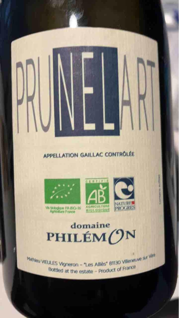 Prunelart - Domaine Philémon - mathieu-vieules -2019