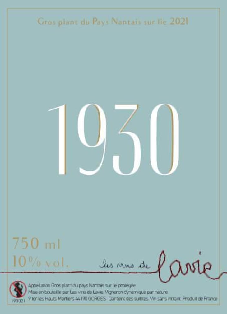 1930 - Les Vins de Lavie (Muscadet - from 2021) - guillaume-lavie-muscadet-from-2021 