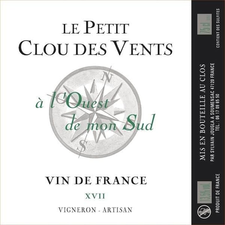 A L'ouest De Mon Sud (Blanc) - Le Petit Clou des Vents - sylvain-jougla 