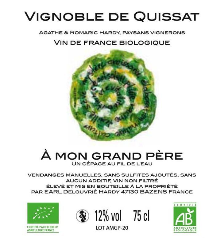 À mon grand père - Domaine de Quissat - agathe-et-romaric-delouvrie-hardy 