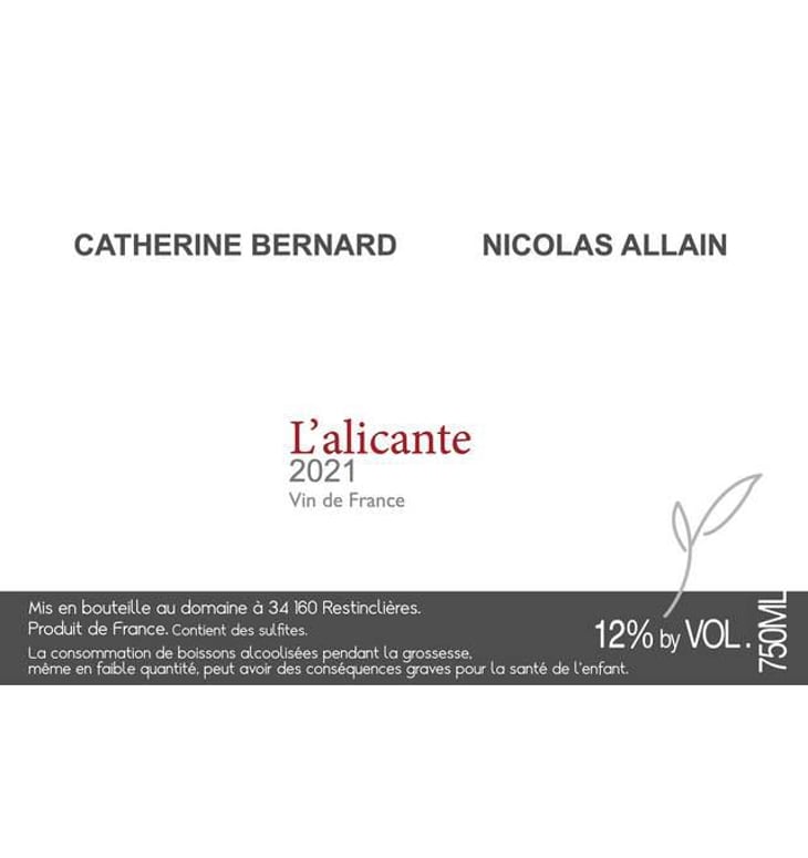 L'Alicante - Catherine Bernard - catherine-bernard-nicolas-allain 