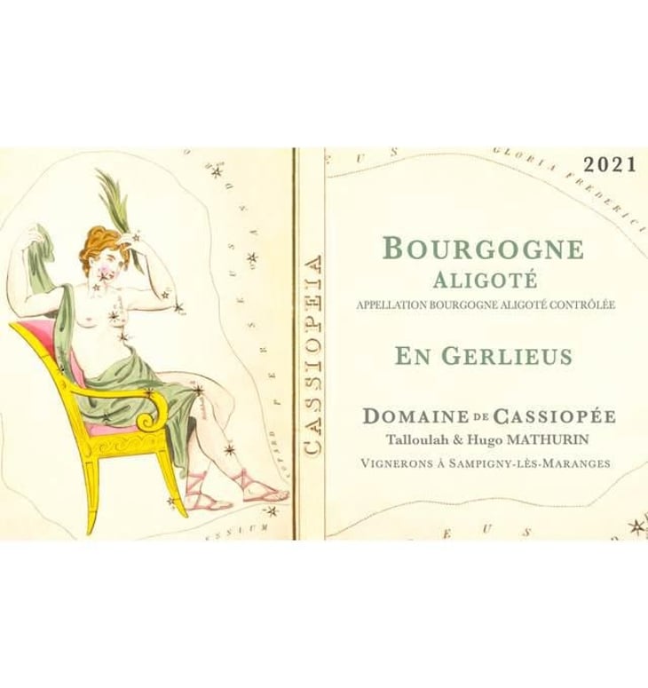 Bourgogne Aligoté " En Gerlieus " - Domaine de Cassiopée - talloulah-et-hugo-mathurin 