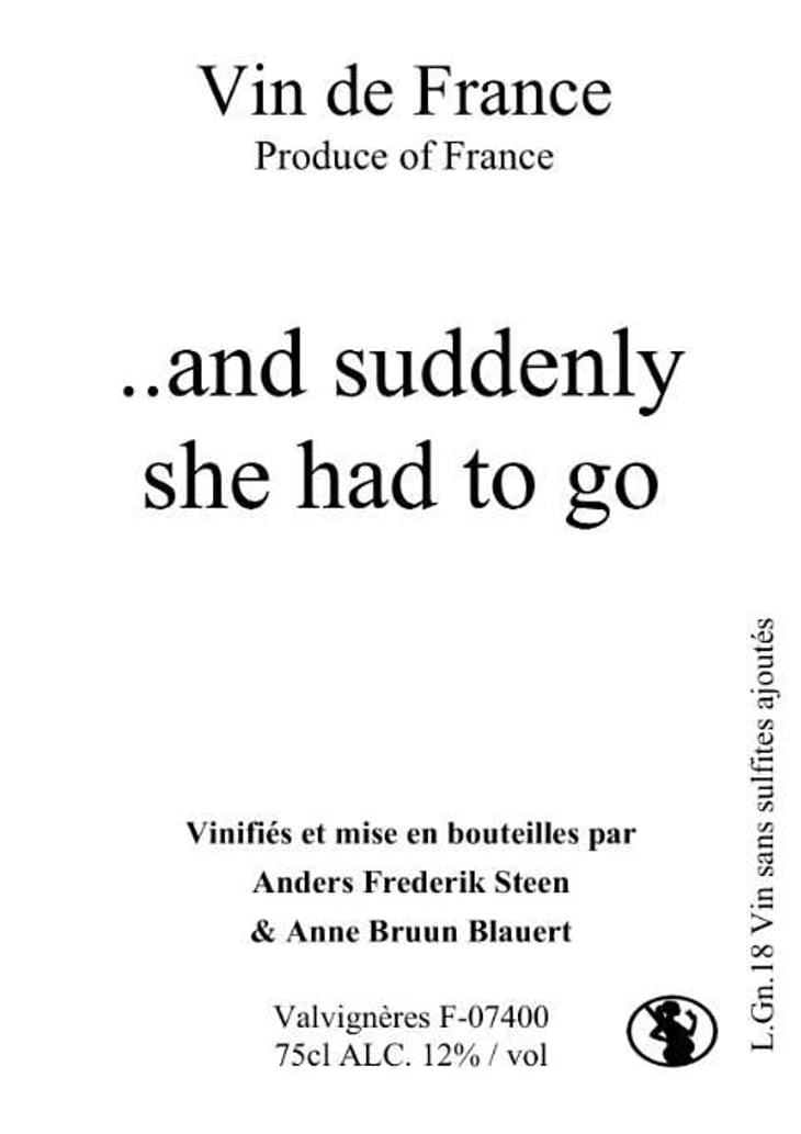 ...and suddenly she had to go - Anders Frederik Steen & Anne Bruun Blauert - anders-frederik-steen-anne-bruun-blauert 