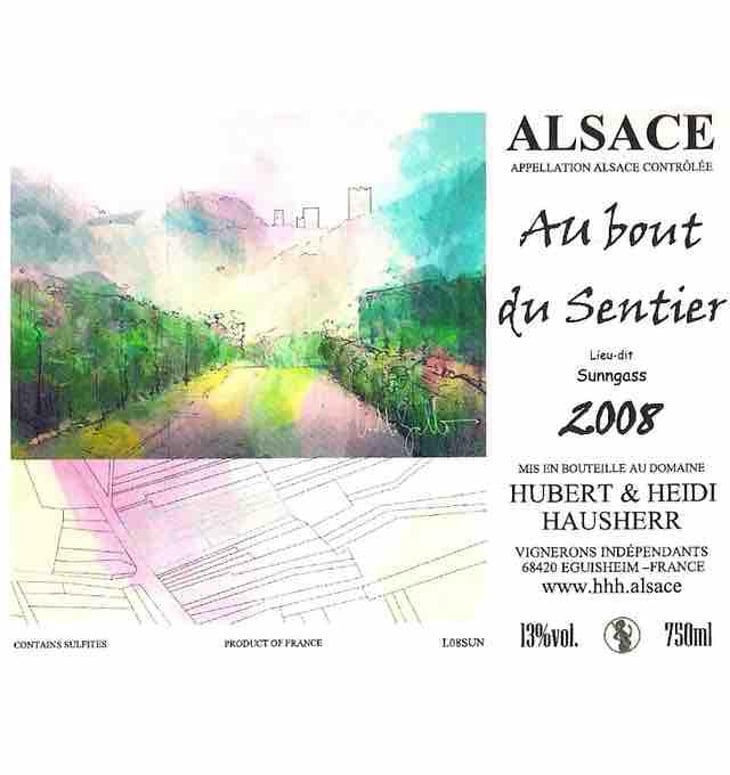 Au Bout Du Sentier Lieu-dit Sunngass - Vin Hausherr - hubert-heidi-hausherr 