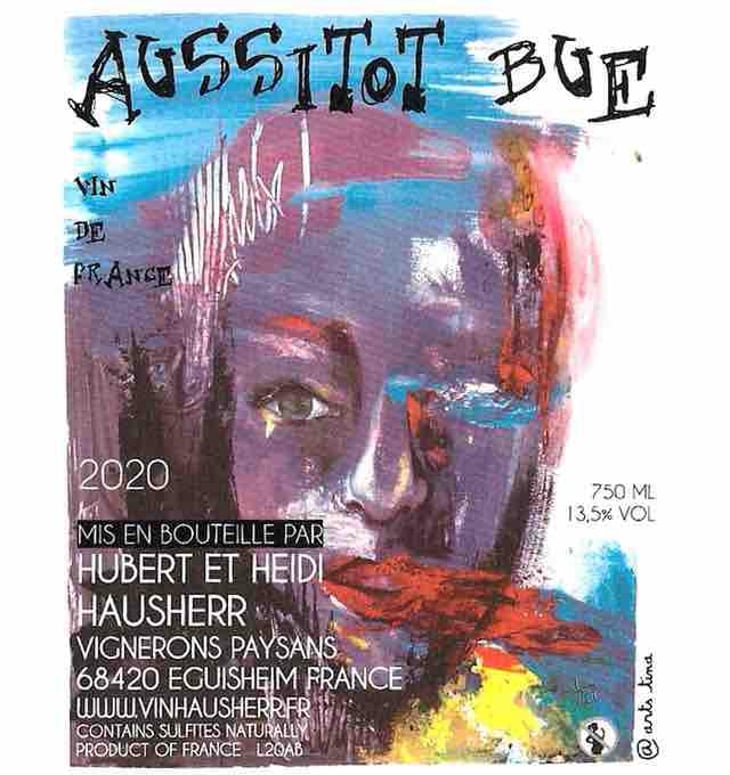 Aussitôt Bue (new label) - Vin Hausherr - hubert-heidi-hausherr 
