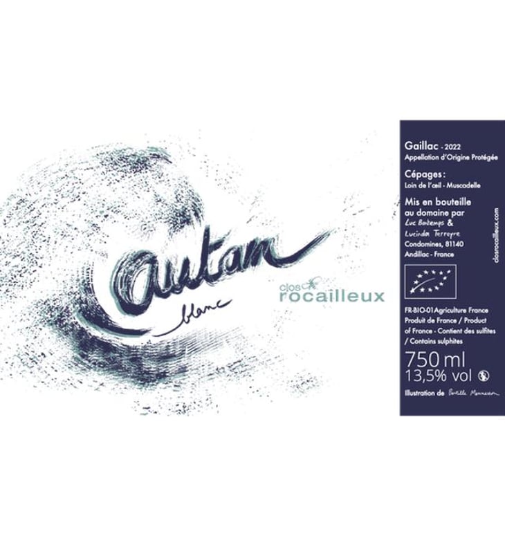 Autan Blanc - Clos Rocailleux - luc-bontemps-lucinda-terreyre -2020