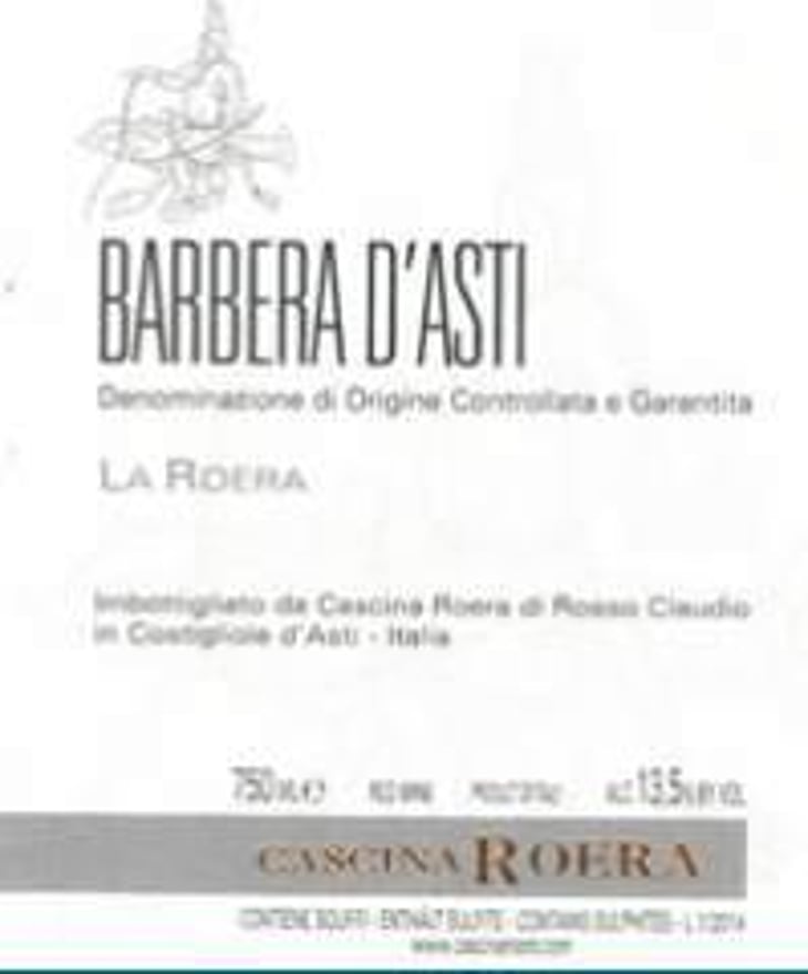 Barbera d'Asti "La Roera" - Cascina Roera - claudio-rosso-piero-nebiolo 
