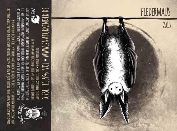 Fledermaus (red) - 2 Naturkinder - melanie-drese-michael-volker 