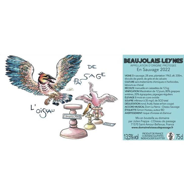 Beaujolais-Leynes "En Sauvage" - L'oiseau De Passage - julien-frappa -2022