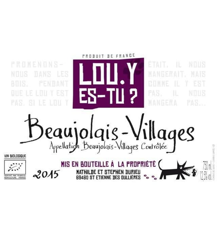 Beaujolais-Villages - Lou. Y Es-Tu? - mathilde-stephen-durieu 