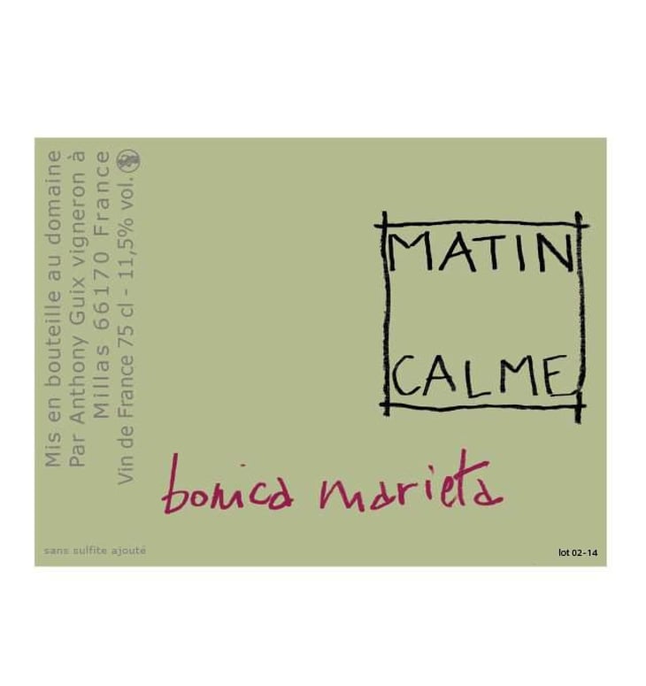 Bonica Marieta - Domaine du Matin Calme - anthony-guix 