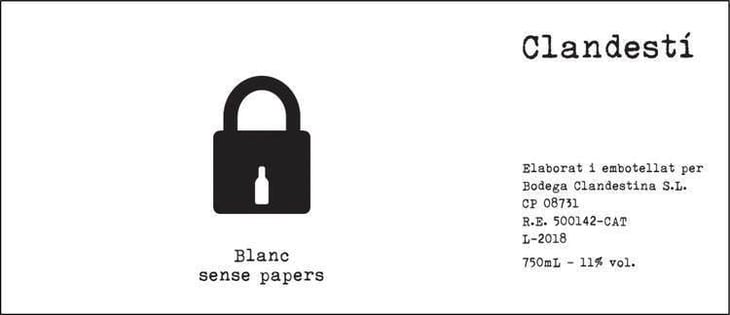 Blanc Sense Papers - Bodega Clandestina - ferran-lacruz 