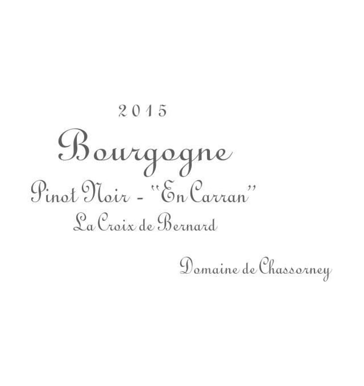 Bourgogne Pinot Noir "En Carran" - Domaine de Chassorney - frederic-cossard 