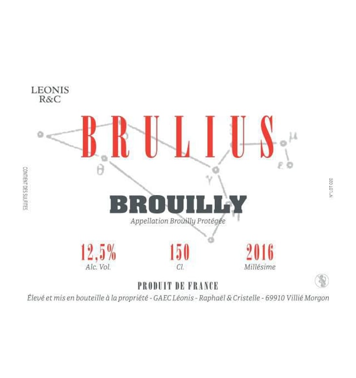 Brulius 150cl - Domaine Leonis - cristelle-raphael-champier 