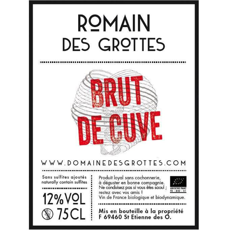 Brut de Cuve - Domaine des Grottes - romain-des-grottes 