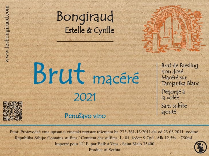 Brut Macéré - Francuska Vinarija - estelle-cyrille-bongiraud 