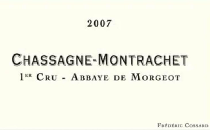Chassagne-Montrachet 1er Cru - Abbaye de Morgeot Blanc - Domaine de Chassorney - frederic-cossard 
