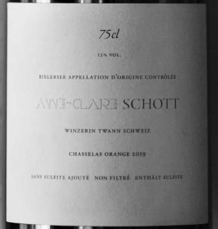 Chasselas - Orange - Schott Weine - Aroma der Landschaft - anne-claire-schott 