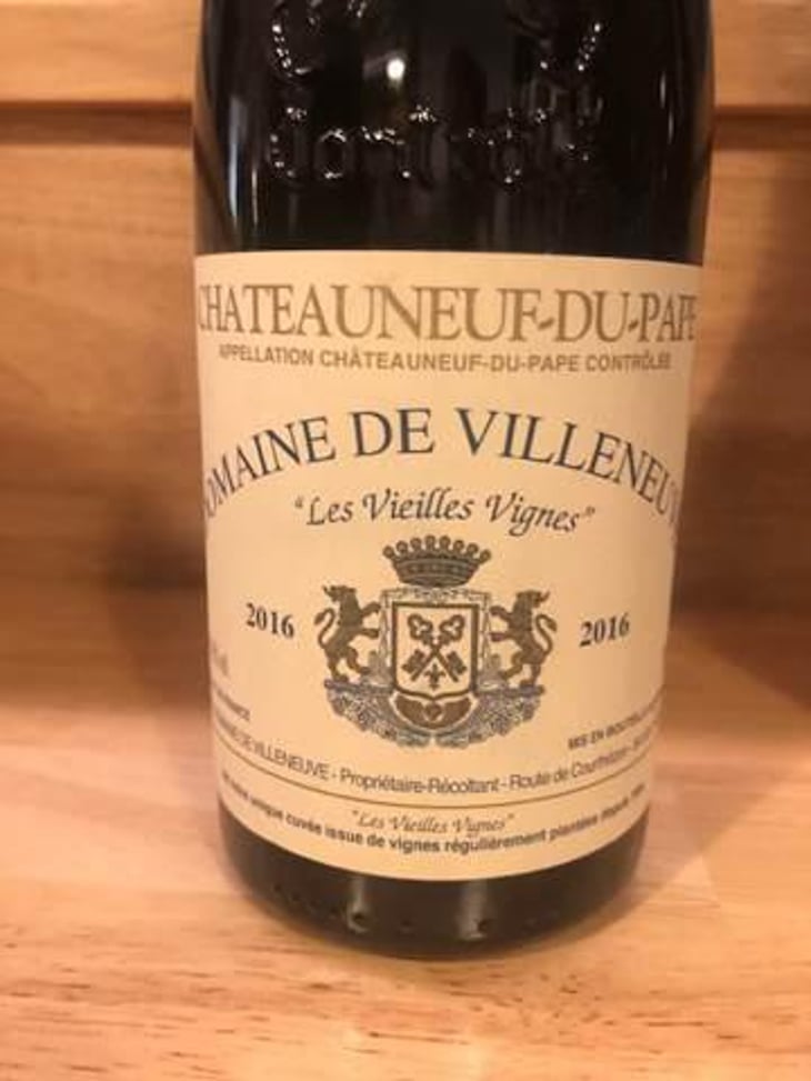 Châteauneuf du Pape "Vieilles Vignes" - Domaine de Villeneuve - stanislas-wallut 