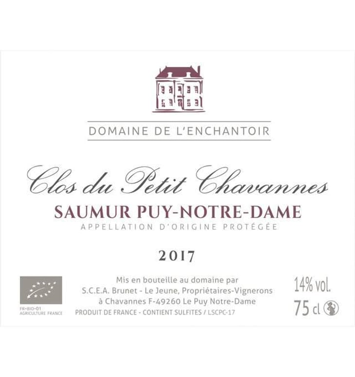 Clos Du Petit Chavannes - Domaine de l'Enchantoir - amandine-jean-michel-fabienne-brunet -2017