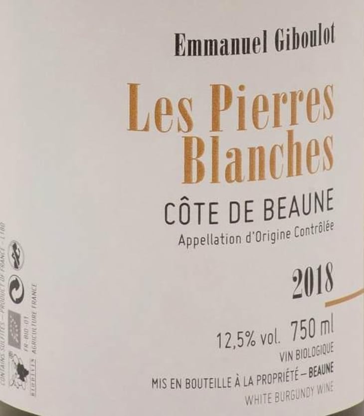 Côte-de-Beaune "Les Pierres Blanches" - Domaine Emmanuel Giboulot - emmanuel-giboulot 