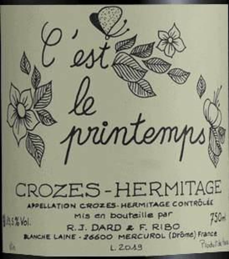 Crozes-Hermitage - 'C'est le Printemps" - Dard & Ribo - rene-jean-dard-francois-ribo 